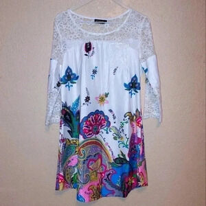 Reborn tunic printed dress Size Medium